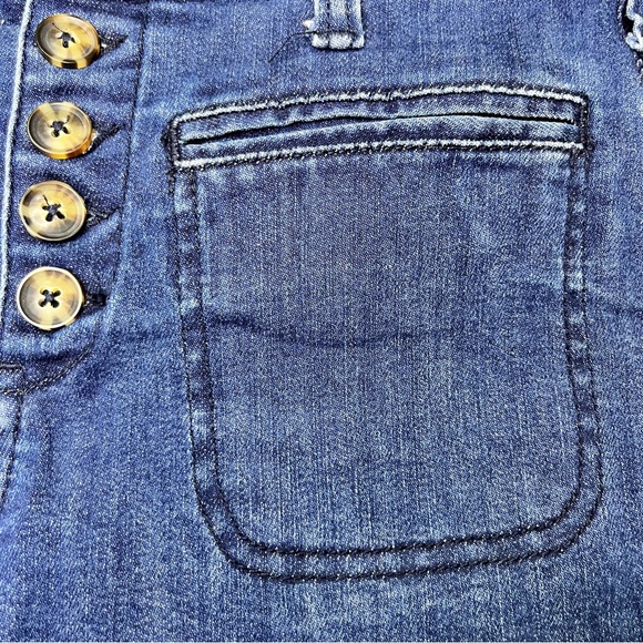 Pilcro by Anthropologie High-Rise Slim Button Fly Denim Shorts Size 25 - Picture 3 of 12